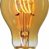 L2500.36 Spiraal Amber dimbaar E27 LED lamp 4w