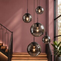 Hanglamp Bollique met Smoke Glas 2730ZW