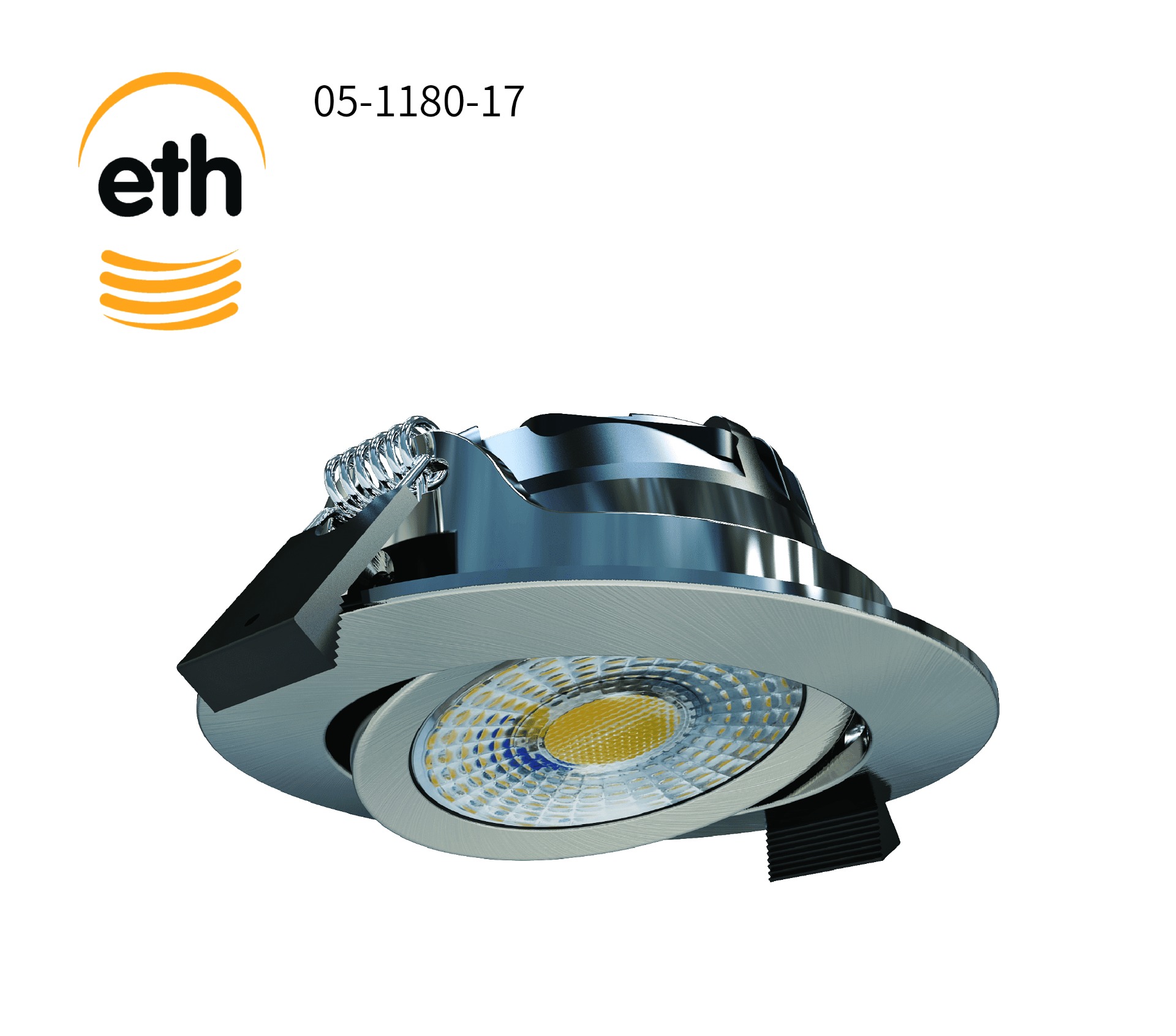 ETH Ronin Rond Staal Inbouwspot - Afbeelding 2