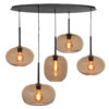 hanglamp met amber glas h5474.02