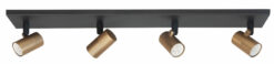 balk 4 lichts zwart brons piccolo
