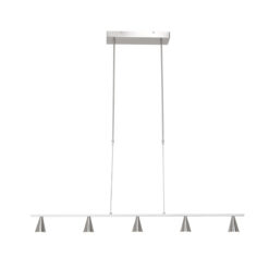 Hanglamp de Vortex 3066ST Staal 5 lichts
