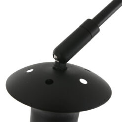 Wandlamp boog steinhauer 1481ZW+K1068ZS Zwart-Fluweel Blauw
