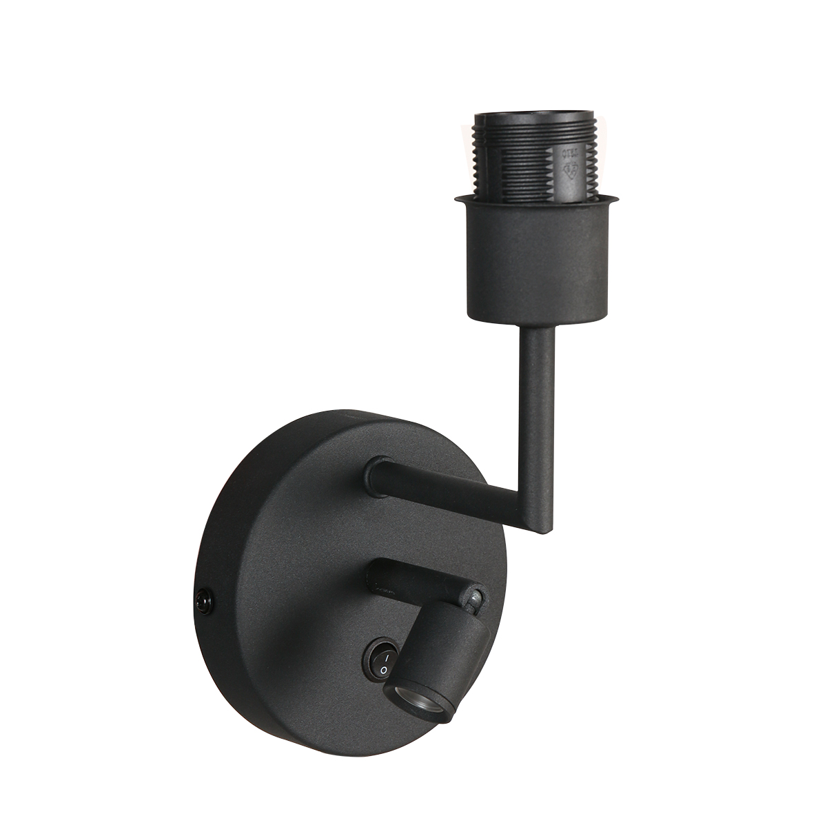 Wandlamp Noor 1562ZW Zwart met USB-Lader en E27fitting - Afbeelding 8