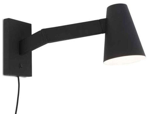 it’s about RoMi Wandlamp Biarritz - Zwart - 41x12x20cm