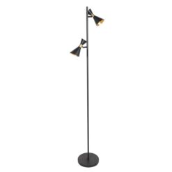Steinhauer 4112ZW zwarte 2 lichts vloerlamp
