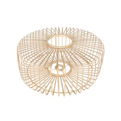 Steinhauer Naturel bamboe / houten lampenkap K2004BS ⌀40cm met E27 support.