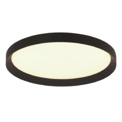 Plafondlamp Flady 3686ZW zwart Ø50 4600 Lumen
