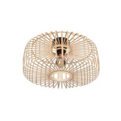 Naturelkleurige plafondlamp Breeza-Beach 4146ZW met bamboe kap Ø40cm