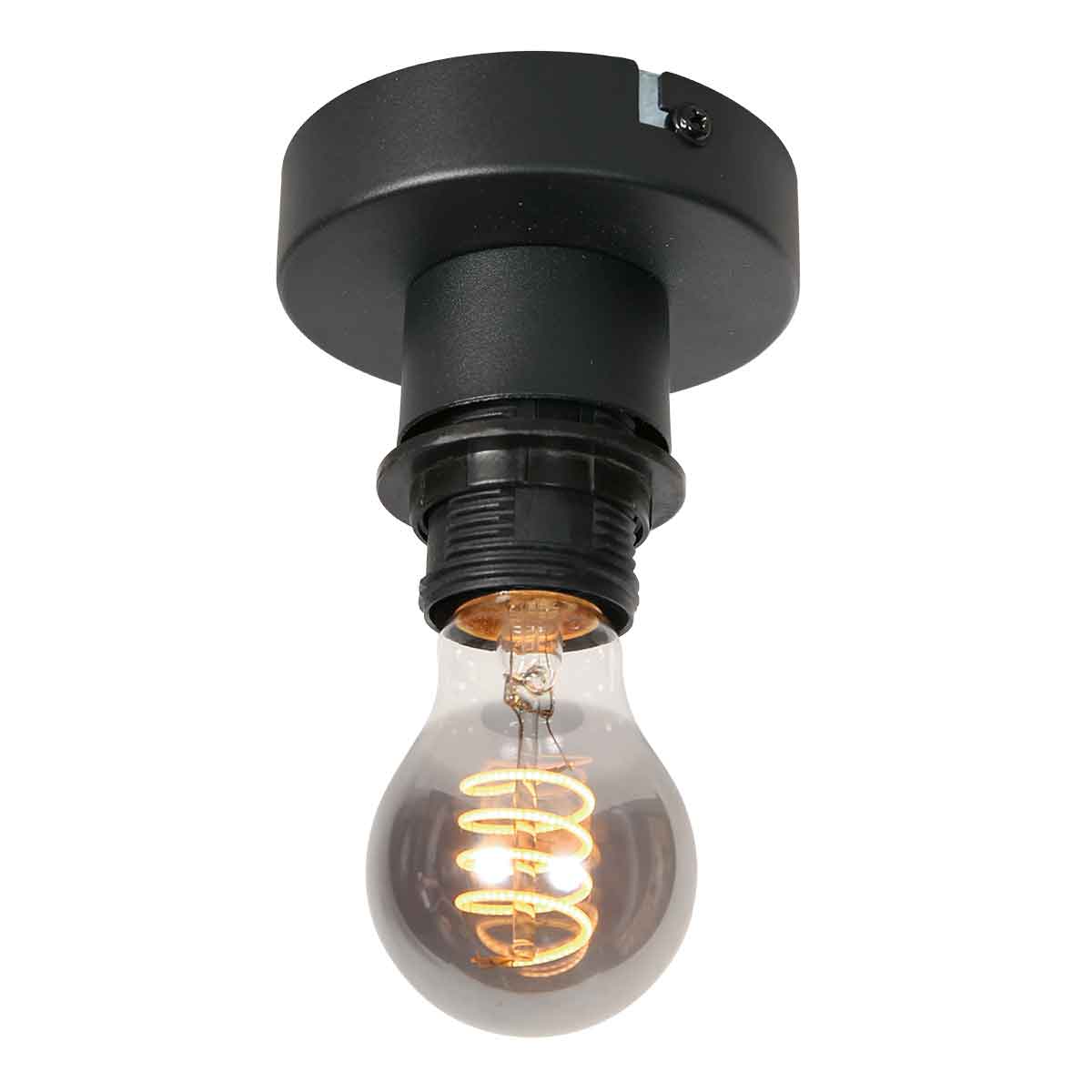 Naturelkleurige plafondlamp Breeza-Beach 4146ZW met bamboe kap Ø40cm - Afbeelding 4
