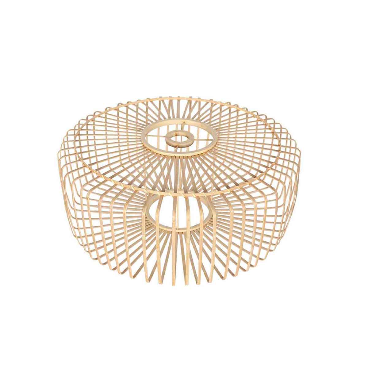 Naturelkleurige plafondlamp Breeza-Beach 4146ZW met bamboe kap Ø40cm - Afbeelding 10