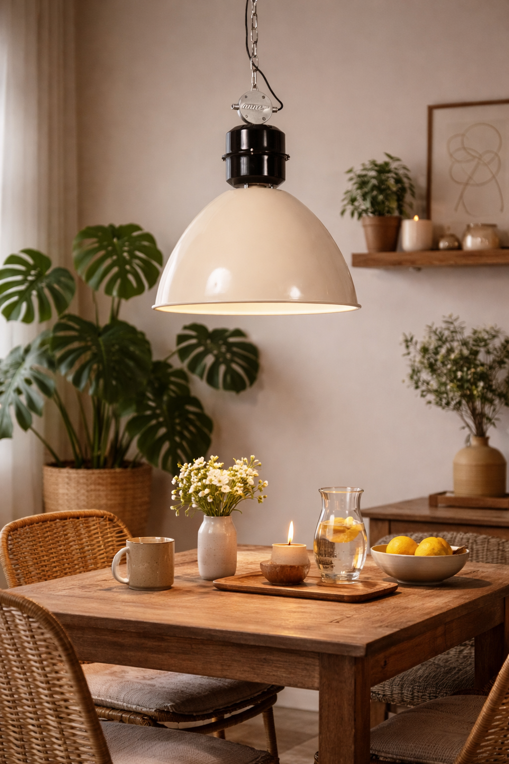 Crèmekleurige Hanglamp Frisk 7696CR – Tijdloos en Stijlvol Design