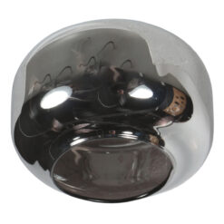 3864 glas 14*10cm E14 smoke I15459S