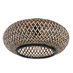 Anne Plafondlamp Maze 3129BE Zwart-Bruin