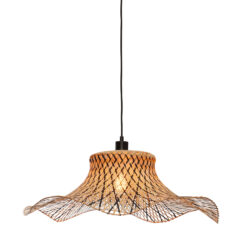 It's about RoMi Hanglamp Ibiza - Bamboe/Zwart - 65x65x20cm