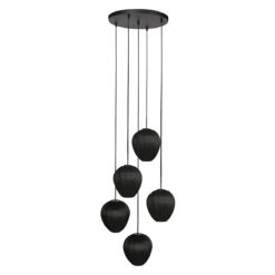 HaloSwap 4282ZW – Zwarte design hanglamp met karakter en sfeer