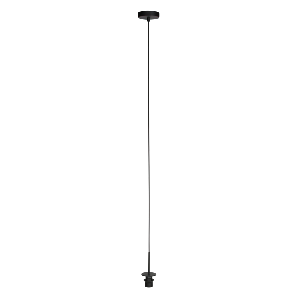 HaloSwap 4296ZW – Zwarte hanglamp met bamboe kap (Ø 50 cm) - Afbeelding 2