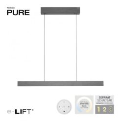 Neuhaus Hanglamp Pure E-Motion Grijze Rise Lamp