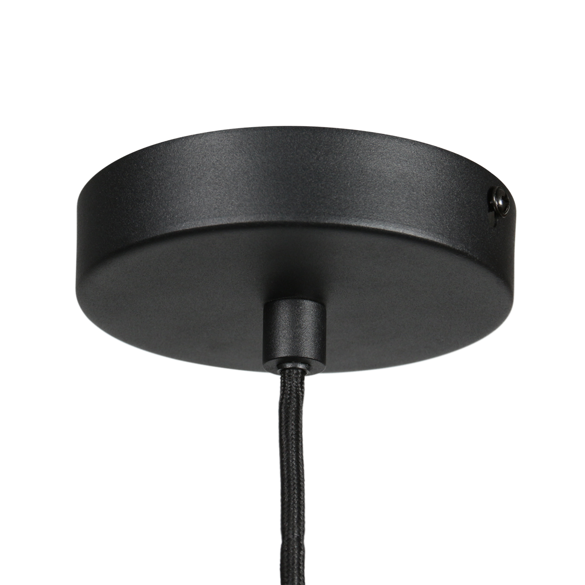 HaloSwap 4296ZW – Zwarte hanglamp met bamboe kap (Ø 50 cm) - Afbeelding 9