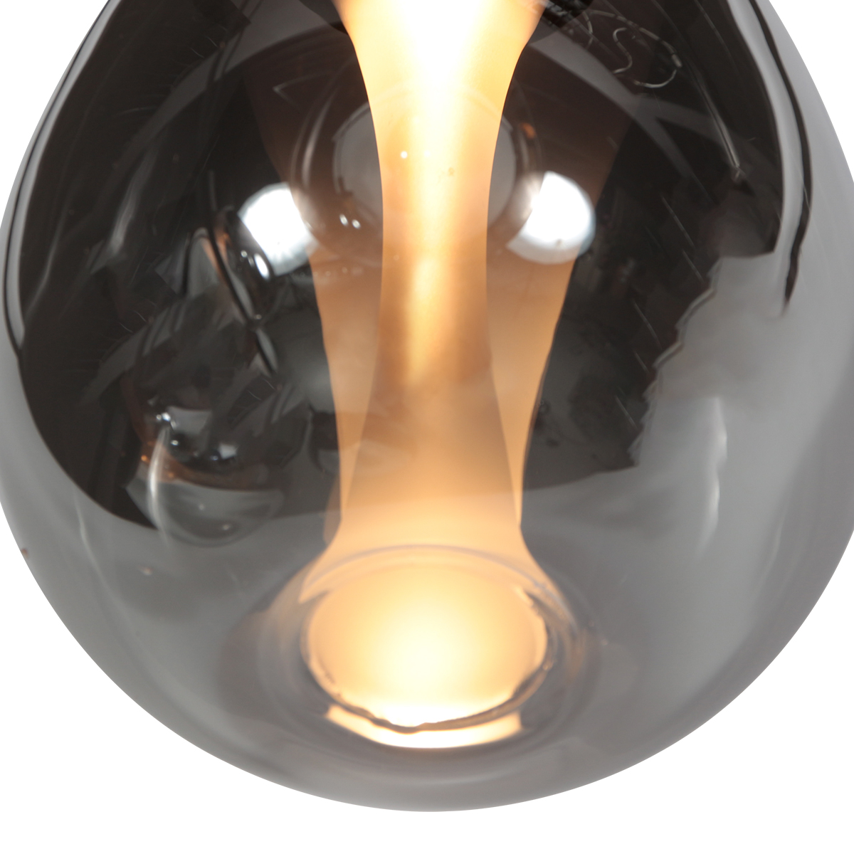 Glimsy 4199ZW Hanglamp – Zwart Glas Ø22 cm - Afbeelding 8