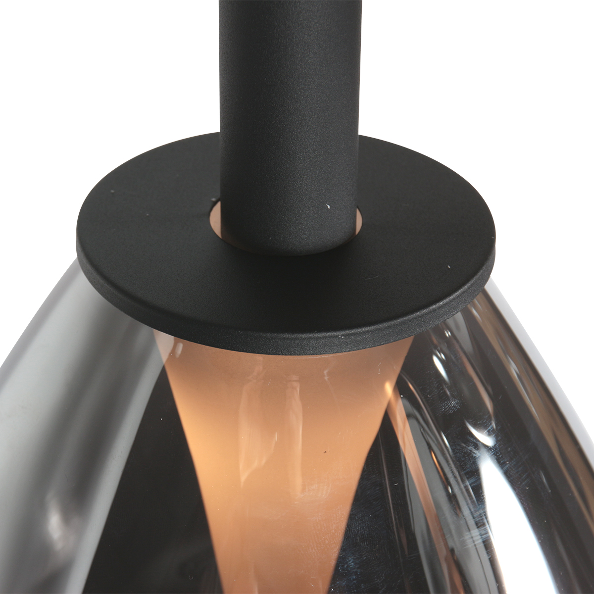 Glimsy 4199ZW Hanglamp – Zwart Glas Ø22 cm - Afbeelding 9