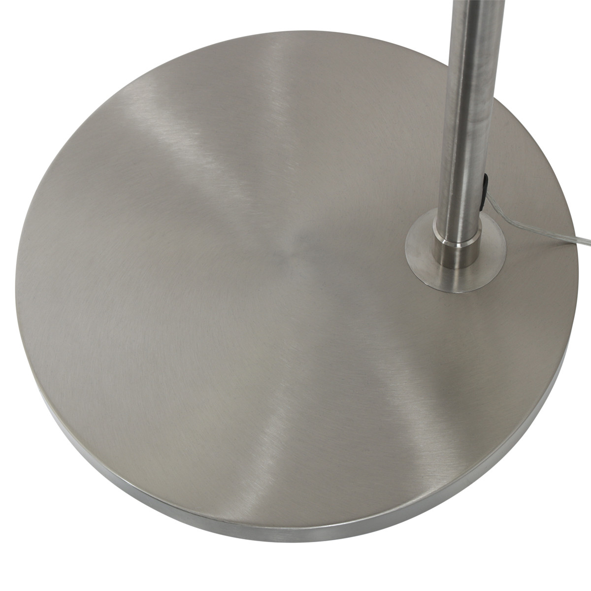 Staalkleurige vloerlamp booglamp Sparkled Light 3806ST met witte kap - Afbeelding 10