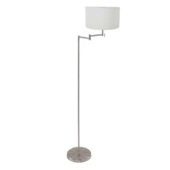 Steinhauer Staalkleurige Vloerlamp Bella 3878ST
