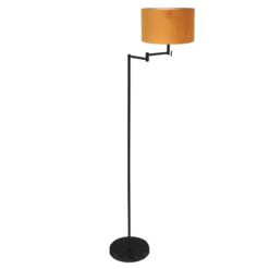 Vloerlamp Bella Compleet 3407ZW + LampenkapK7396KS