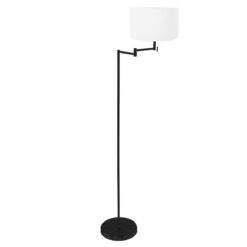Steinhauer zwarte vloerlamp Bella 3888ZW