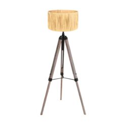 Vloerlamp Triek driepoot + Grass kap 4101ZW