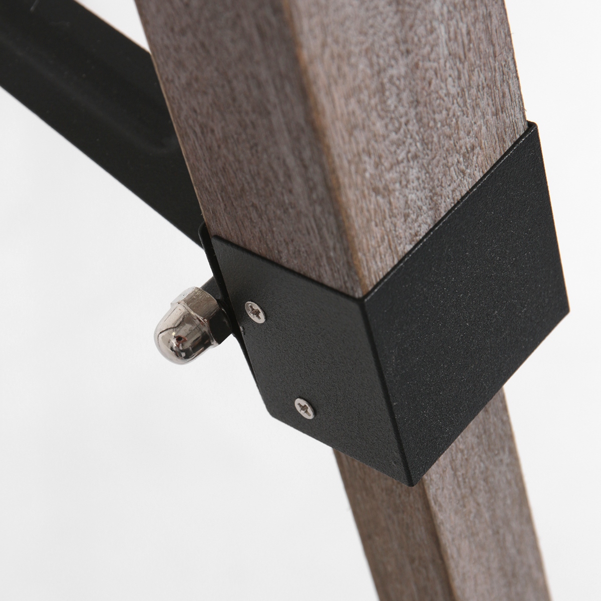 Vloerlamp Triek driepoot + zwart goud linnen kap 4107ZW - Afbeelding 5