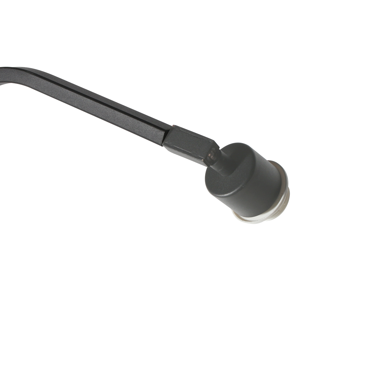 Zwarte vloerlamp Zig-Zag 4249ZW met een witte kap - Afbeelding 4