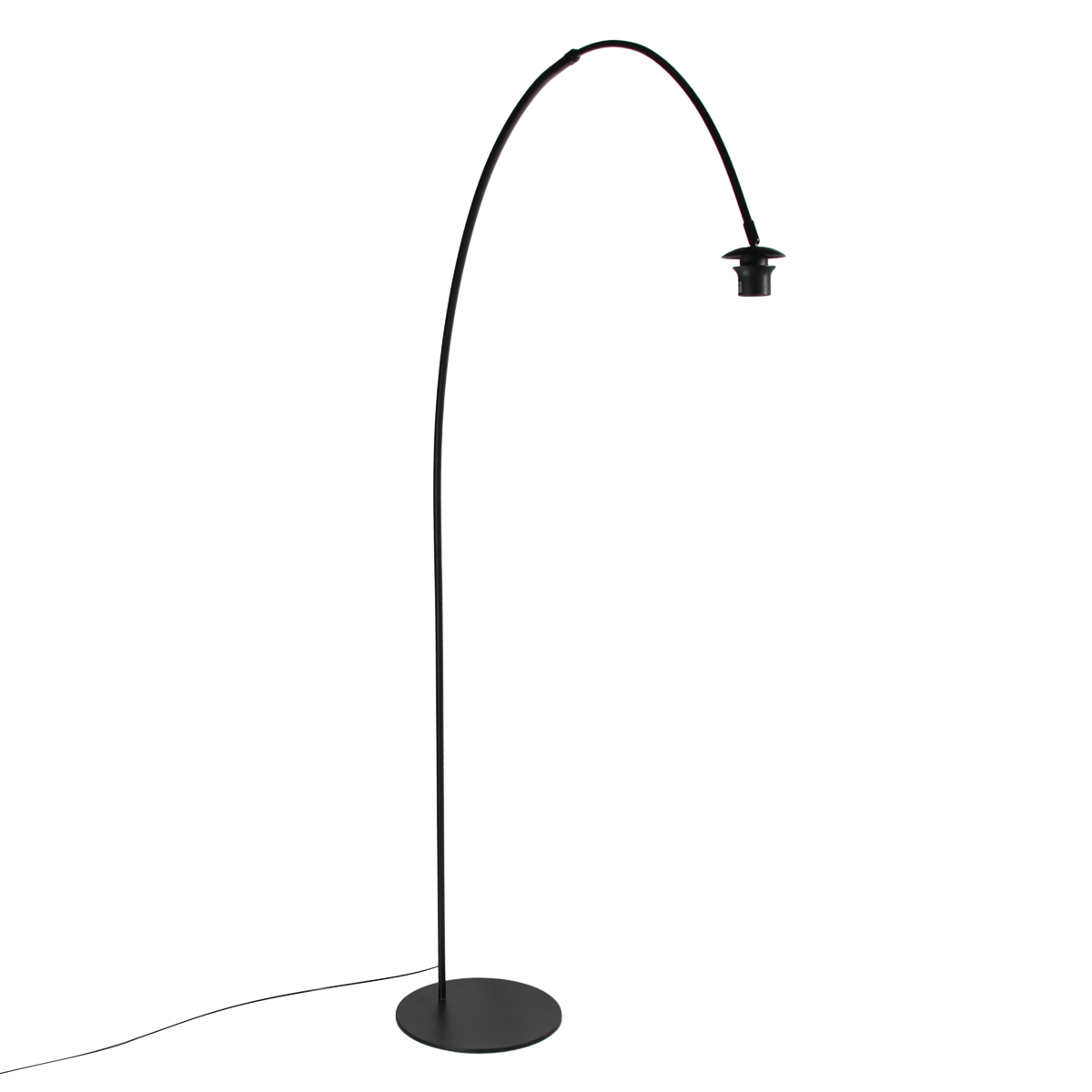 Zwarte vloerlamp Curve 4263ZW met grijs velours kap – Uniek design en functioneel gebruik - Afbeelding 12