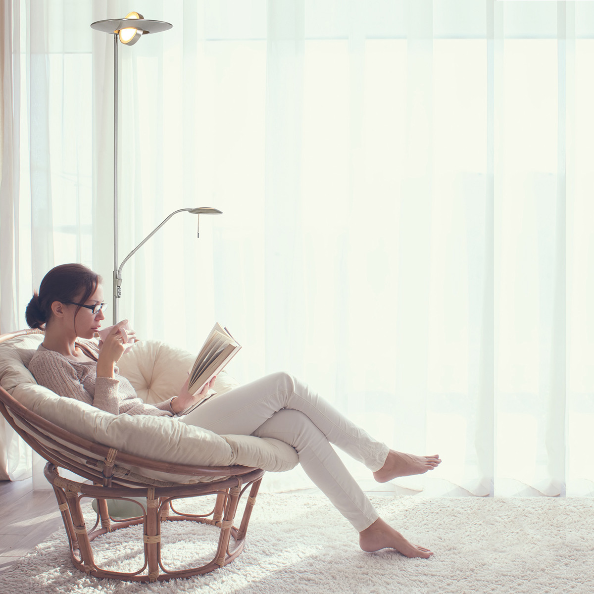 Vloerlamp Zodiac 7972ST Staal - Afbeelding 4