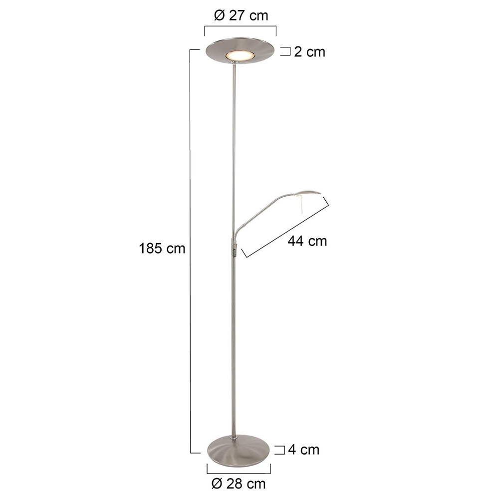 Vloerlamp Zodiac 7972ST Staal - Afbeelding 8