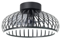 Plafondventilatoor Zwart Kooi Mogano met verlichting