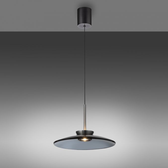 Neuhaus Hanglamp Pure E-Moon Grijs met Smoke Glas en afstandsbediening 2195-15 - Afbeelding 6