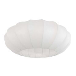 Wit zijden lampenkap K10942S Ø60cm met E27 support